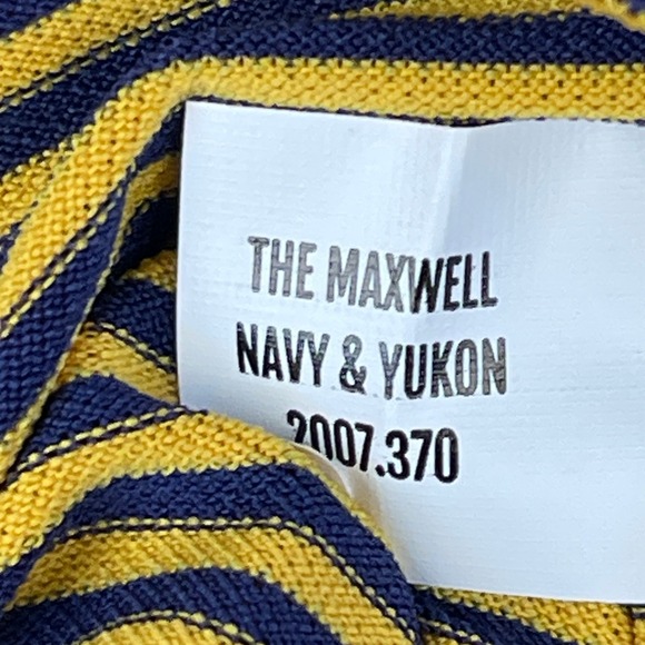 NEW Holderness & Bourne MAXWELL Mens L Performance Golf Polo Navy Yellow Jacket - Picture 11 of 11